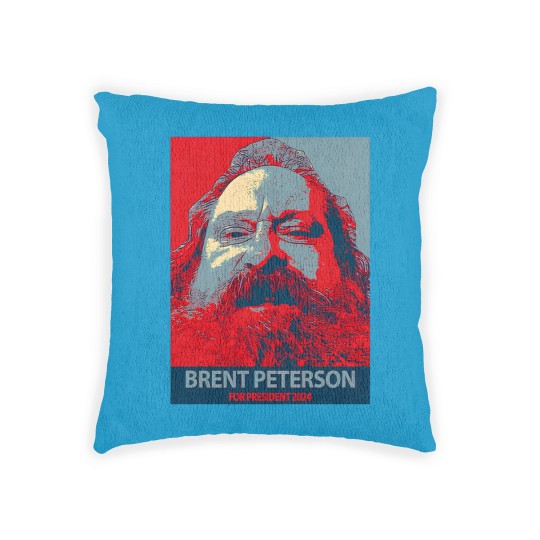 Discover Vote Brent Peterson 2024! Woven Pillows