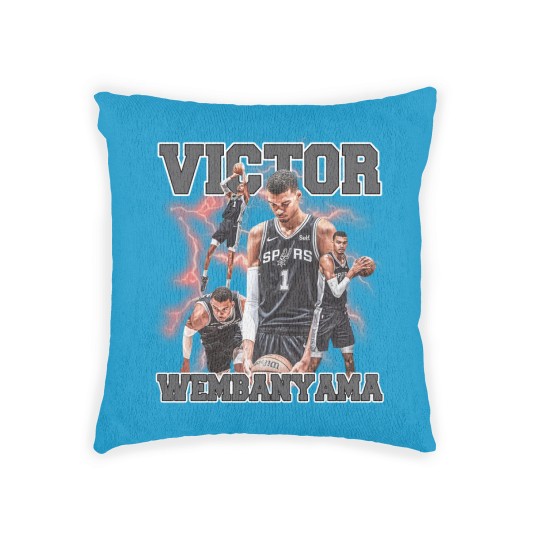 Discover Victor Wembanyama Unisex Woven Pillows, Victor Wembanyama Graphic
