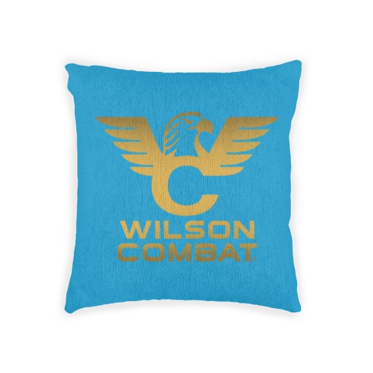 Discover wilson combat golden logo Woven Pillows