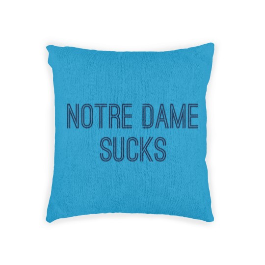 Discover ND Sucks (Navy Text) - ND Sucks - Woven Pillows