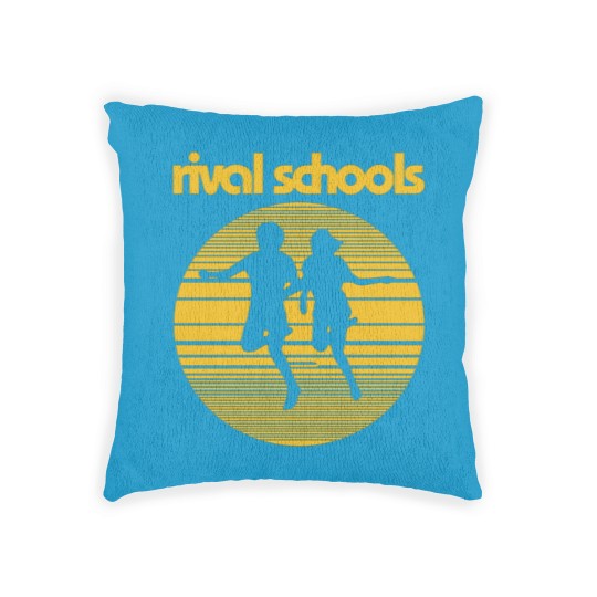 Discover Rival Schools Logo Yellow 17 Woven Pillows