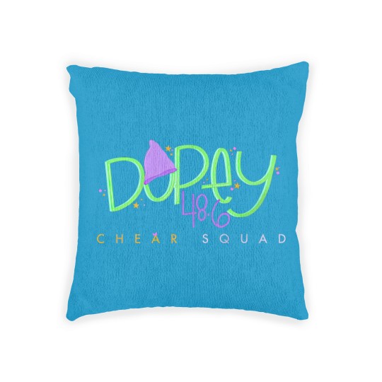 Discover Dopey Challenge ChEAR Squad Woven Pillows, WDW Dopey Runner Cheering Family Woven Pillows