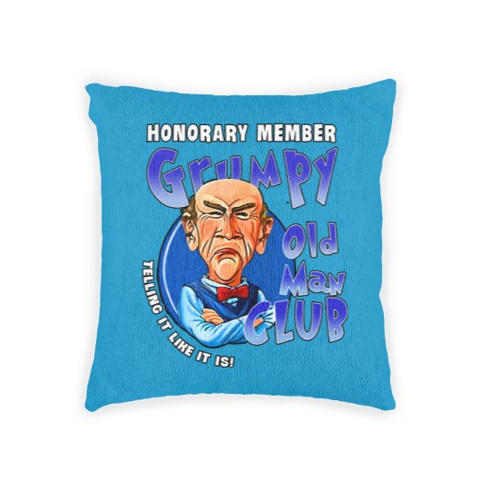 Discover Je.ff Dunham Memes Gru.mpy Old Man Club Woven Pillows