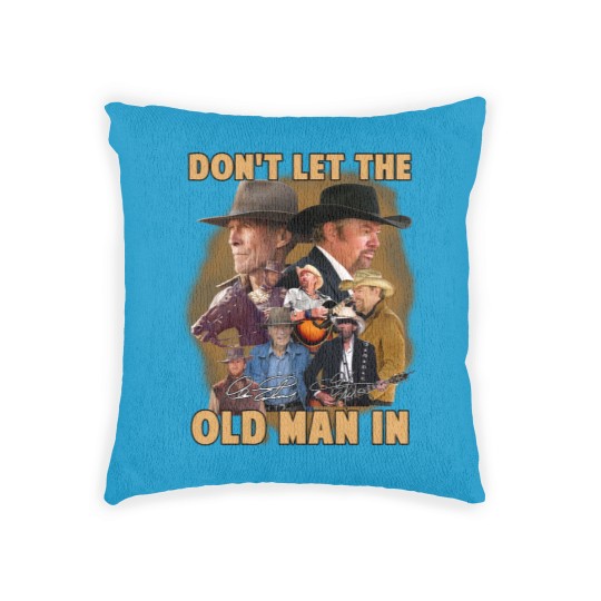 Discover Toby Keith Don't Let The Old Man In Signatures Woven Pillows Gift For Fans