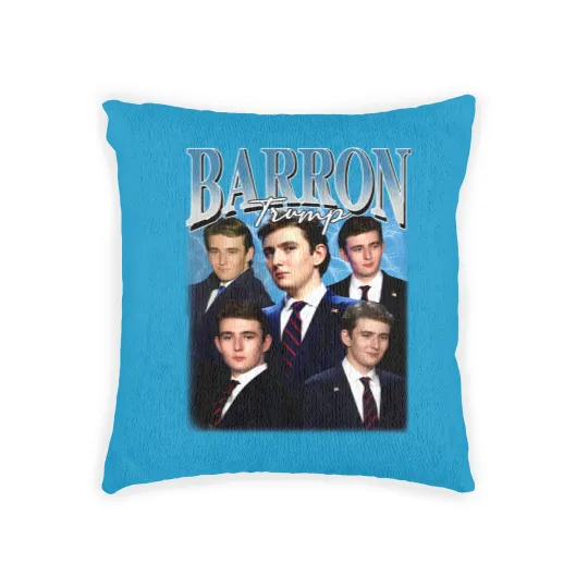 Discover Barron Trump Bootleg Woven Pillows, Barron Trump Woven Pillows, Barron Trump Fan