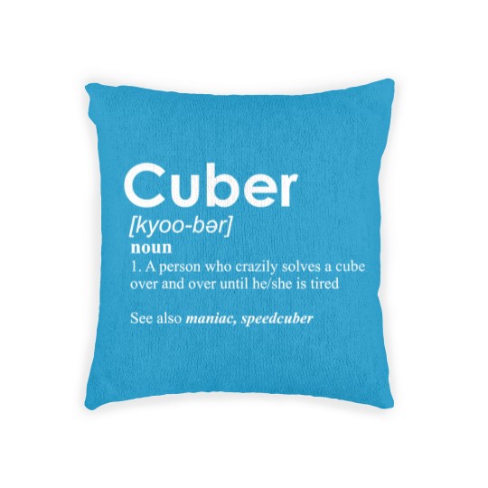 Discover Competitive Puzzle Cuber definition Speed Cubing Vintage Woven Pillows