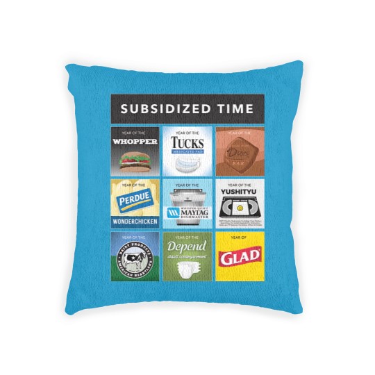 Discover Subsidized Time from Infinite Jest - Infinite Jest - Woven Pillows