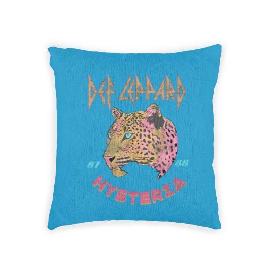 Discover Vintage 80's Rock Band Woven Pillows Woven Pillows Leppard  Woven Pillows Rock and Roll Leopard
