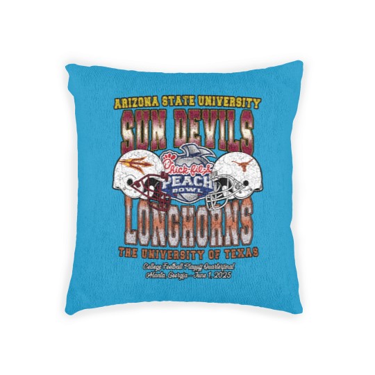 Discover 2025 Chick-fil-A Peach Bowl Matchup Woven Pillows Arizonna State Sun Devills