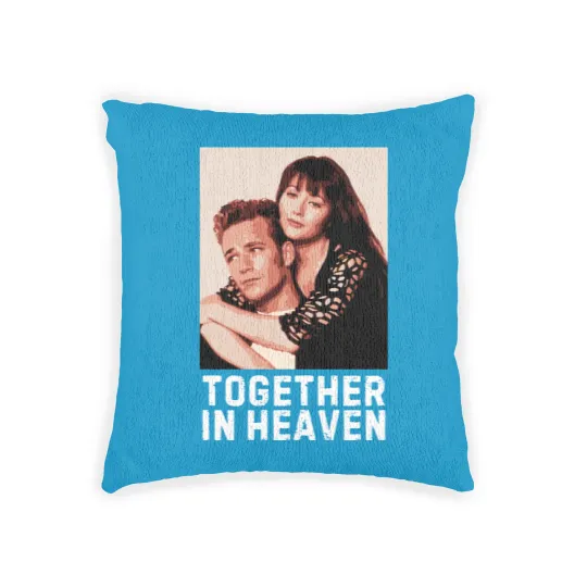 Discover Shannen Doherty Brenda Walsh Luke Perry Dylan McKay Woven Pillows, RIP Shannen Doherty 1971-2024