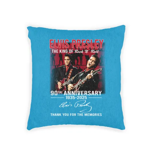 Discover Elvis Presley Woven Pillows, Elvis 90th Anniversary Woven Pillows, The King Of Rock Woven Pillows