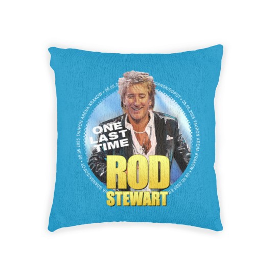 Discover Rod Stewart 2025 tour Woven Pillows BLACK Woven Pillows