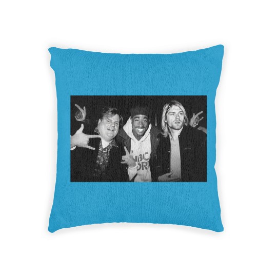 Discover Chris Farley Kurt Cobain Tupac Unisex Woven Pillows