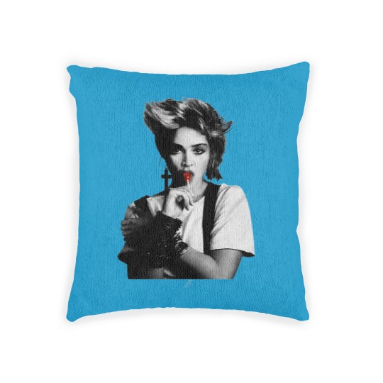 Discover Cool Madonna Lollipop Tour Cotton White Woven Pillows