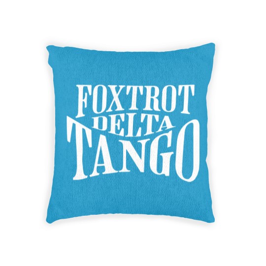 Discover Foxtrot Delta Tango Subtle FDT Woven Pillows