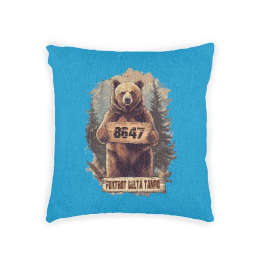 Discover FDT Resist Bear Woven Pillows, Foxtrot Delta Tango anti Trump Woven Pillows, National Parks