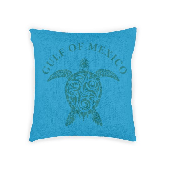 Discover Gulf of Mexico Woven Pillows,  Turtle Woven Pillows, Stay Salty & Resist Woven Pillows