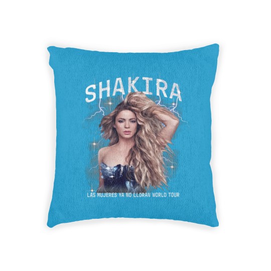 Discover 2024 Shakira Tour Woven Pillows, Las Mujeres Ya No Lloran World Tour Woven Pillows