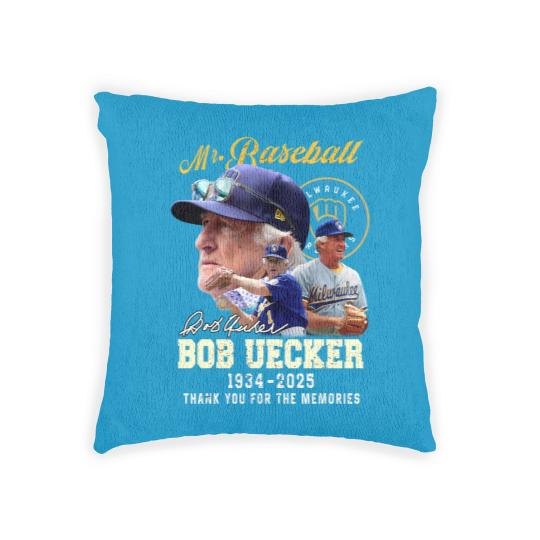 Discover Bob Uecker Baseball 1934-2025 Thank You T- Woven Pillows