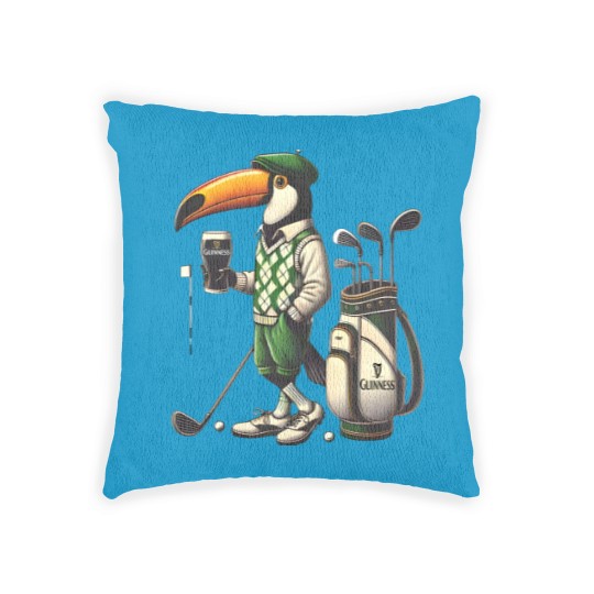 Discover Guinness Golf Irish ToucanBru Unisex Heavy Cotton Woven Pillows