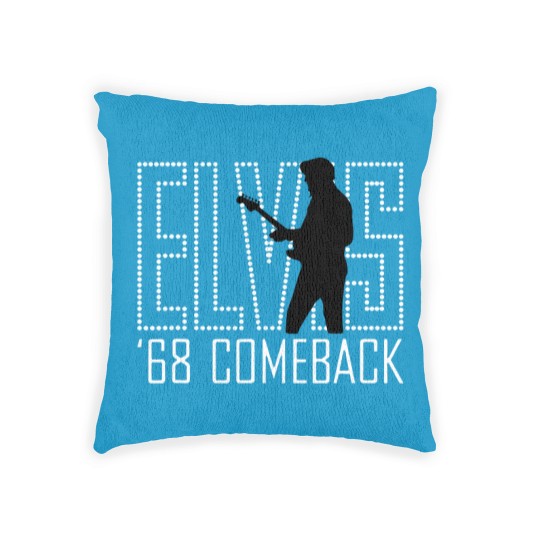 Discover Elvis Presley  68 Comeback Red Sign Woven Pillows