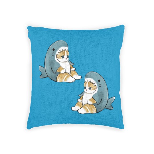 Discover mofu sand 004-2cute cat kitty meeeeow SHARK Woven Pillows