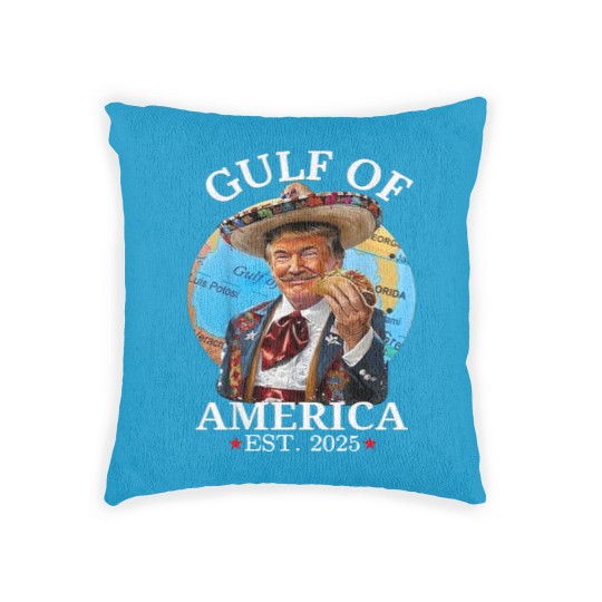 Discover The Gulf of America Woven Pillows, Gulf Of USA America Est 2025