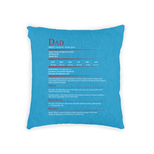 Discover Dungeons & Dragons Dad Woven Pillows