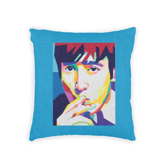Discover J Lennon in pop art - J Lennon - Woven Pillows