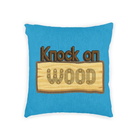 Discover kNOCK ON WOOD Woven Pillows
