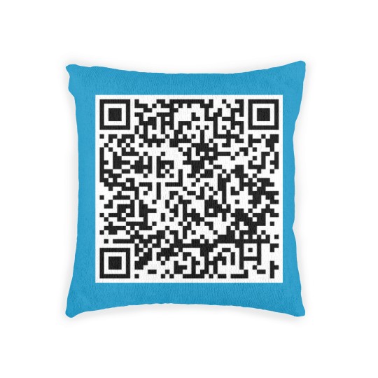 Discover F You QR Code Woven Pillows