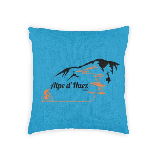 Discover Alpe d'Huez Cycling Print Socks Woven Pillows