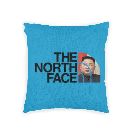 Discover North Face Hijacked Unisex Woven Pillows, Kim Jong Un Parody Woven Pillows, Funny Gift, Black Humor, Memes, meme Woven Pillows