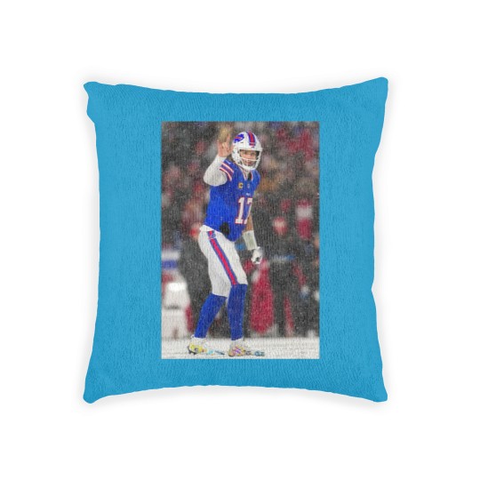 Discover Josh Allen Football Woven Pillows, Buffalo Fan Gift