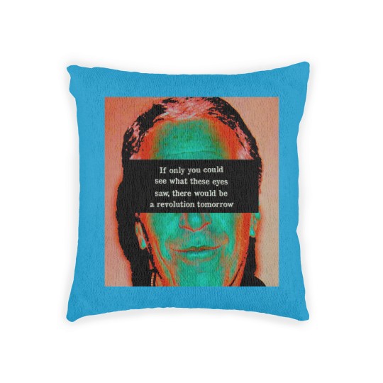 Discover Jeffrey Epstein Cover-up Protest Woven Pillows