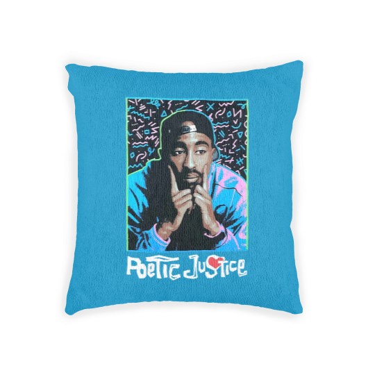 Discover Tupac Shakur Poetic Justice Black Woven Pillows - NWT