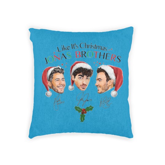 Discover Like It's Christmas Jonas Brothers Woven Pillows, Jonas Brothers Unisex Woven Pillows