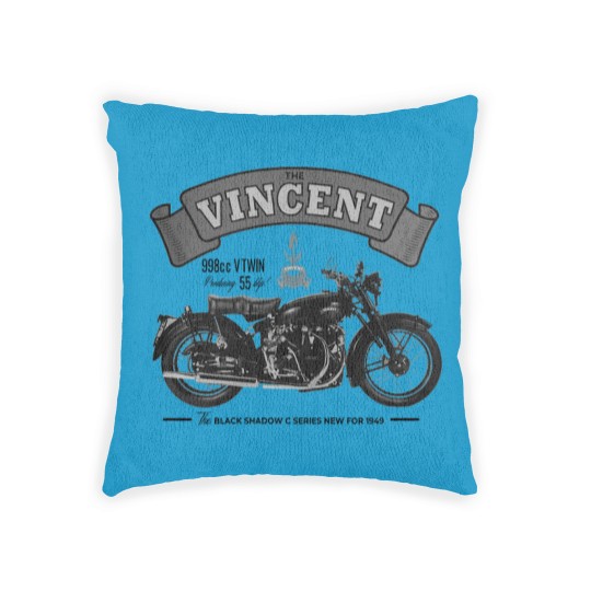 Discover Vincent Black Shadow Classic Motorcycle T Woven Pillows
