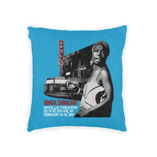 Discover Nina Simone, Gorgeous Apollo Theater Woven Pillows