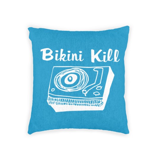 Discover Bikini Kill Logo - Black Woven Pillows