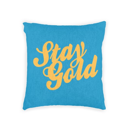 Discover Stay Gold - Outsiders Woven Pillows