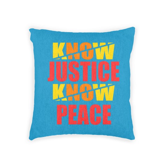 Discover "Social Justice No Justice No Peace" Woven Pillows design Woven Pillows