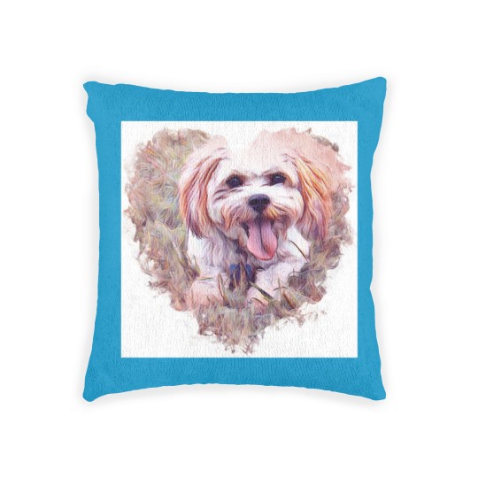 Discover Riley the Cavachon Woven Pillows