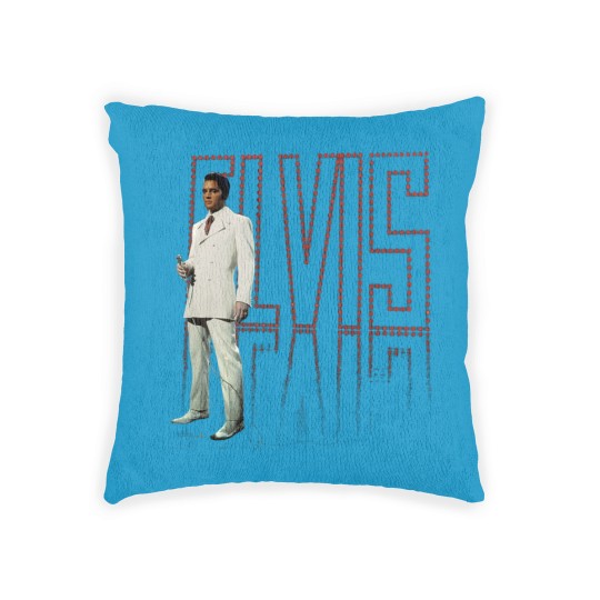Discover Elvis Presley - White Suit Adult Woven Pillows
