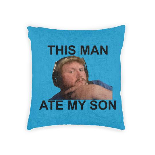 Discover Caseoh This man ate my son funny meme Woven Pillows