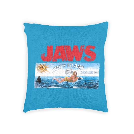Discover Jaws Amity Island Movie Woven Pillows