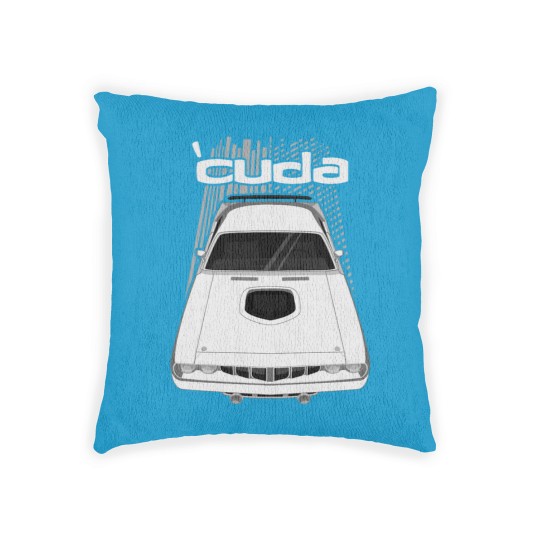 Discover Plymouth Barracuda 1971 - White Woven Pillows