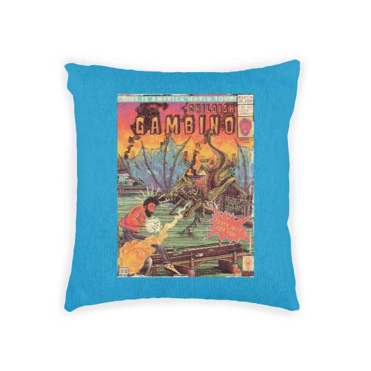 Discover Comic World Tour Gambino  Comic World Tour Gambino Woven Pillows