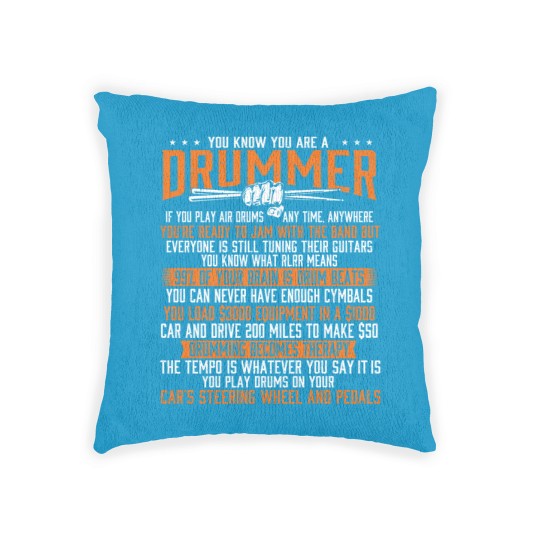 Discover You Know You Are A Drummer - Band Lover Percussion Woven Pillows