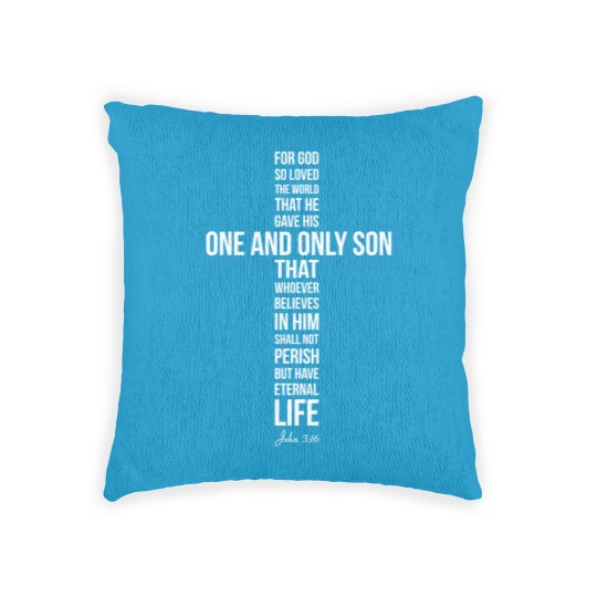 Discover John 3:16 Woven Pillows